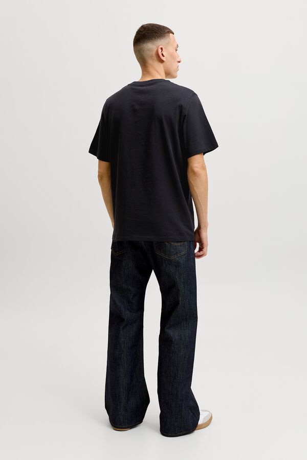 Jack & Jones T-shirt de manga curta com logo cinzento