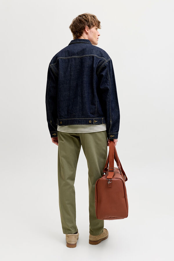 Jack & Jones Cal&ccedil;as chino relaxed cintura m&eacute;dia verde