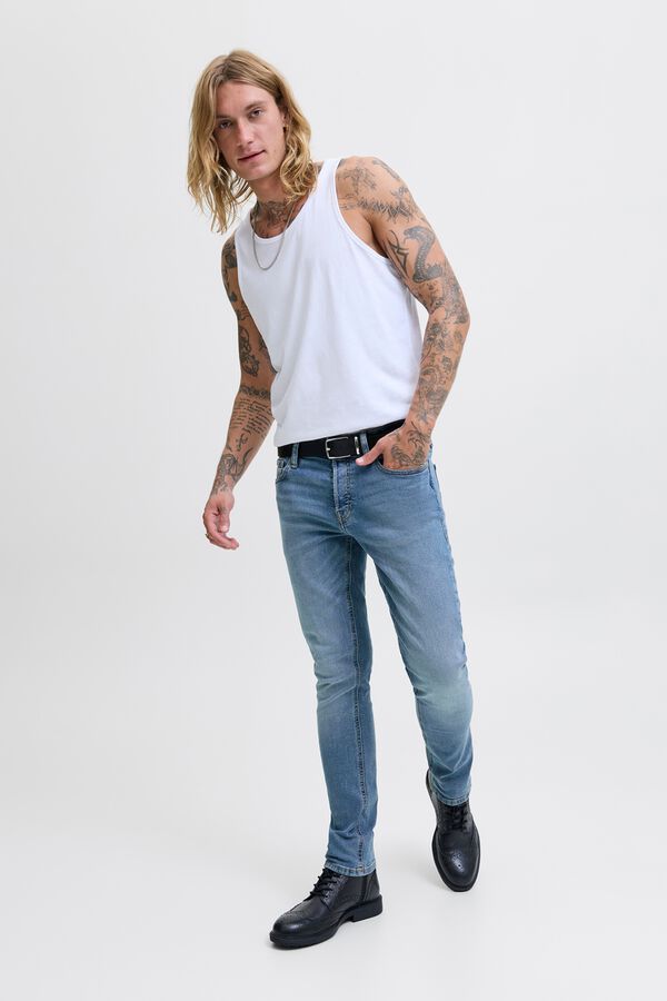 Jack & Jones Jeans slim cinco bolsos azul