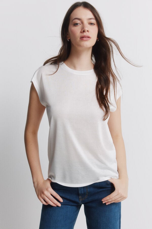 Springfield T-shirt b&aacute;sica com tachas branco