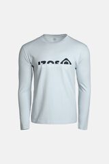 Izas T-shirt de manga comprida em algod&atilde;o azul