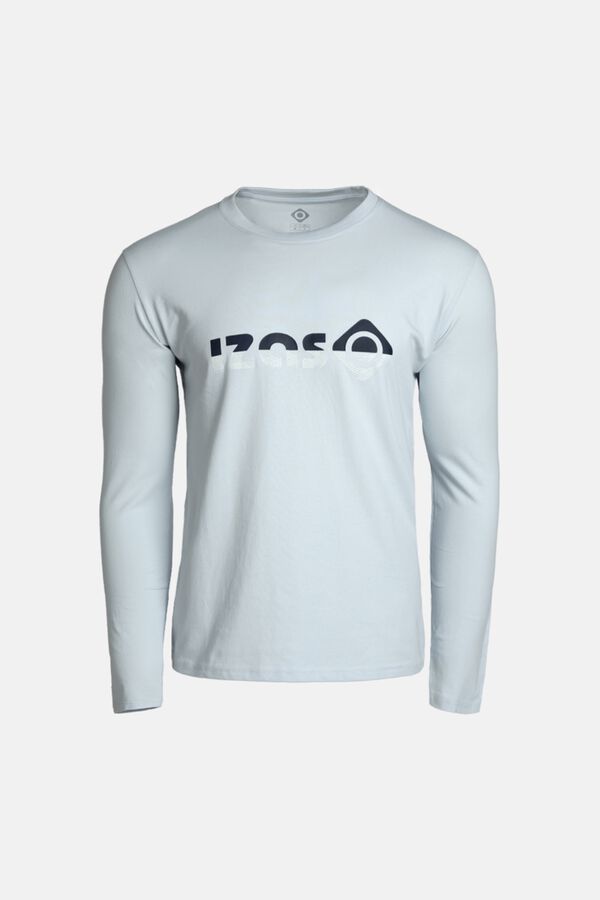 Izas T-shirt de manga comprida em algod&atilde;o azul