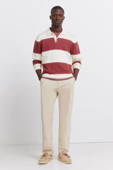 Springfield Cal&ccedil;as chino estrutura comfort slim fit bege