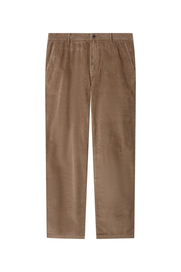 Springfield Cal&ccedil;as chino de bombazina lavada comfort cru