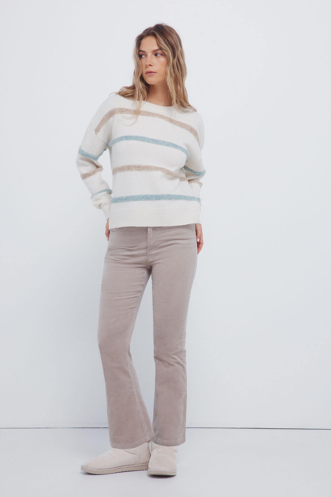 Springfield Pantalones pana kick flare