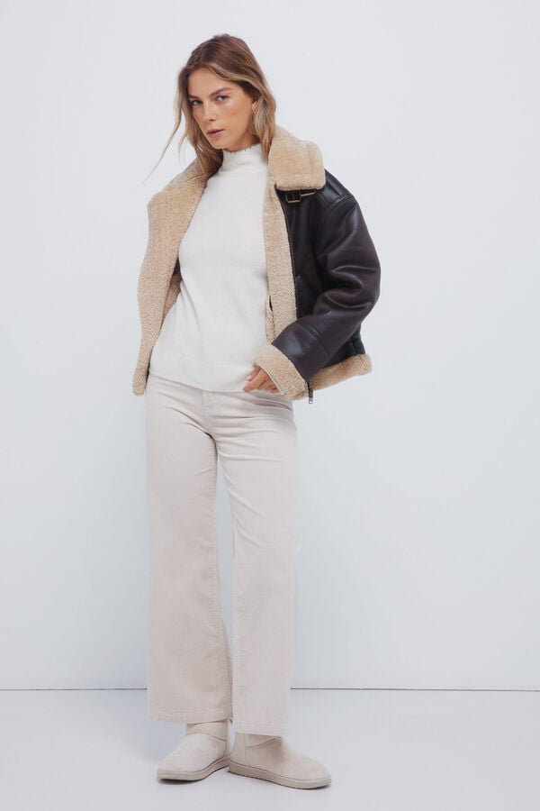 Springfield Vestido curto de malha  vison