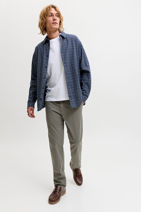 Jack & Jones Cal&ccedil;as chino regular cinzento