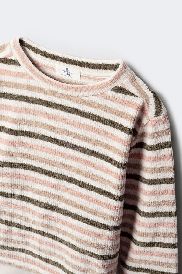 Springfield Kids Sweatshirt de chenille para meninas rosa