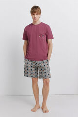 Springfield Pijama curto Star Wars vermelho