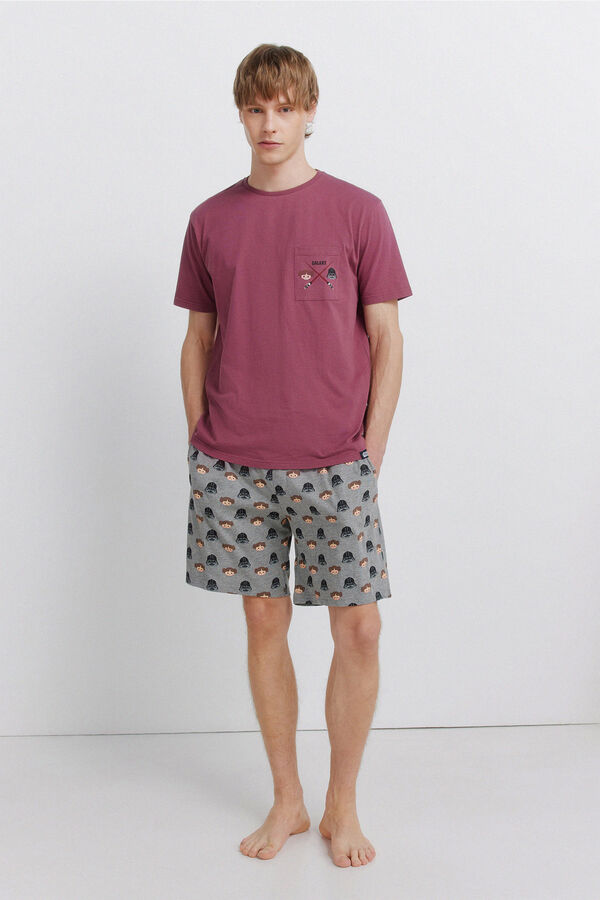 Springfield Pijama curto Star Wars vermelho