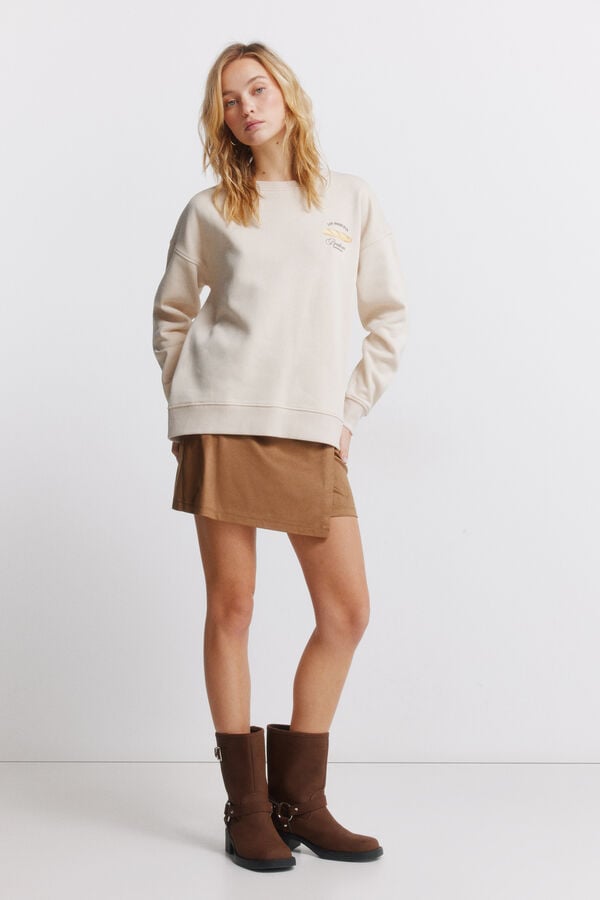 Springfield Sweatshirt Caf&eacute; boheme bege