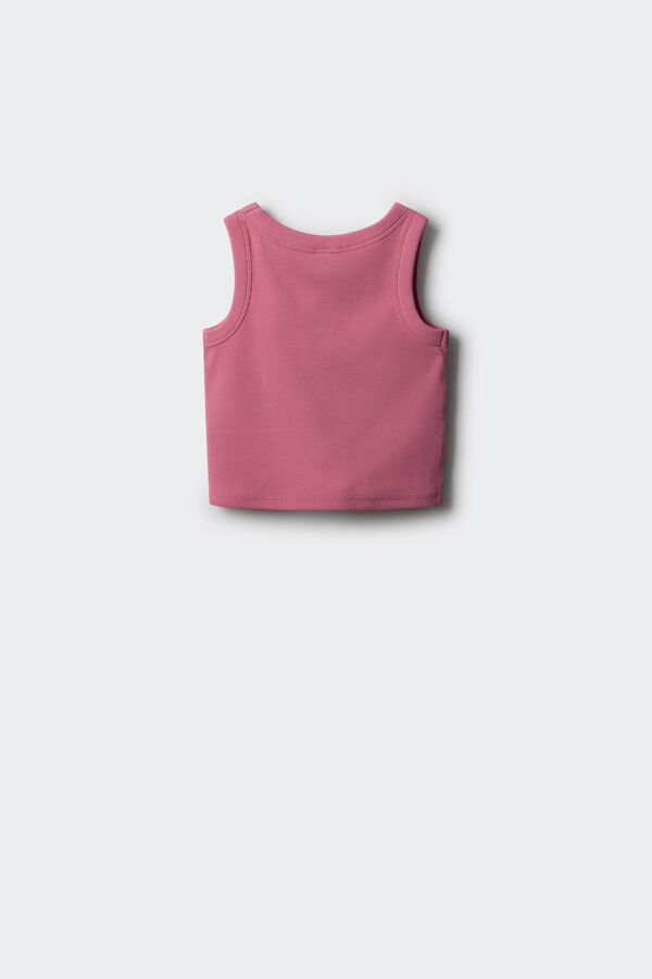 Springfield Kids malha de malha com alças para menina rosa