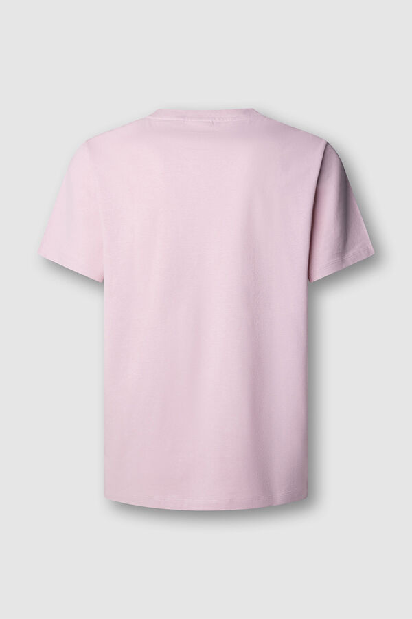 Pepe Jeans T-shirt manga curta rosa