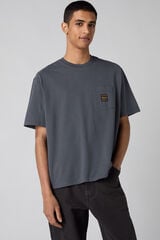 Levi's T-shirt de manga curta com bolso cinzento