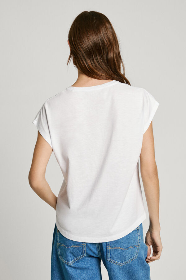 Pepe Jeans Camiseta Manga Curta Viti branco