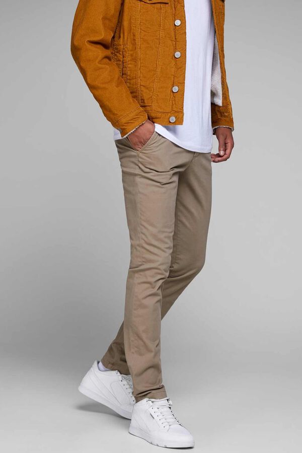 Jack & Jones Calças chinos slim fit bege
