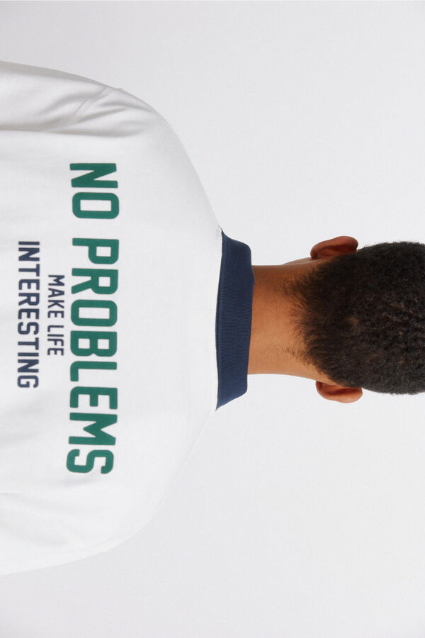 Springfield T-shirt de manga comprida dupla weekend bege