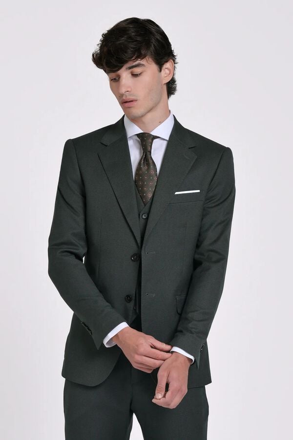 JVZ Blazer de fato olho de perdiz bege