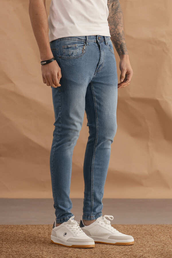 Celopman Jeans Skinny  azul