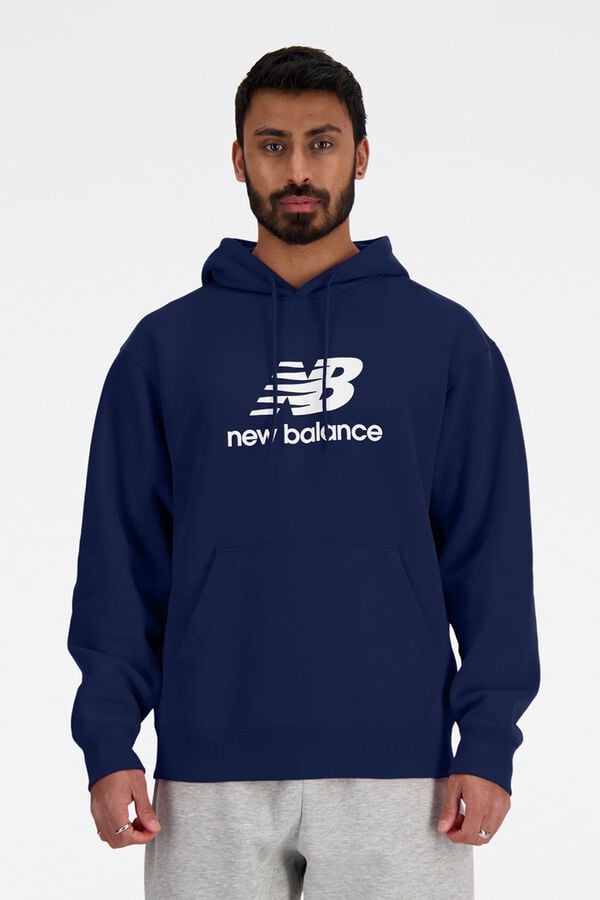 New Balance Sweatshirt com capuz logo azul
