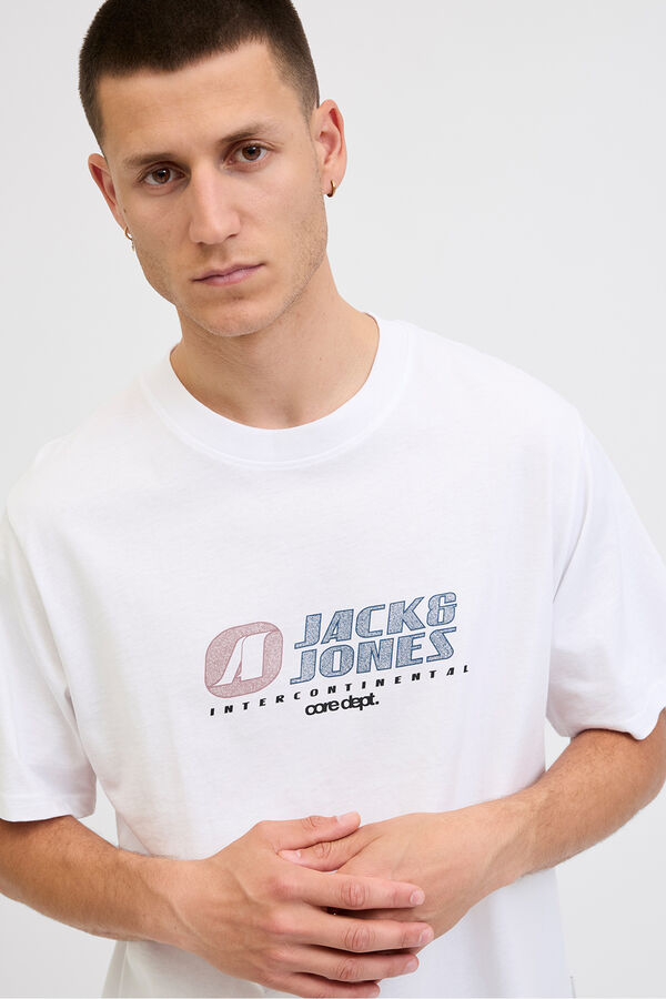 Jack & Jones T-shirt regular fit branco