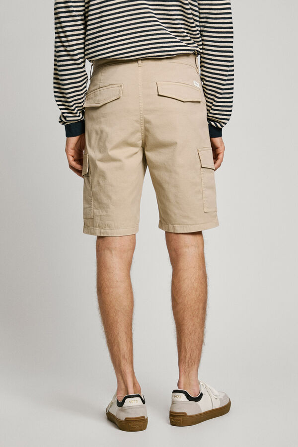 Pepe Jeans Carga Sazonal das Bermudas bege