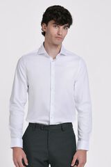 JVZ Camisa Oxford slim fit branco