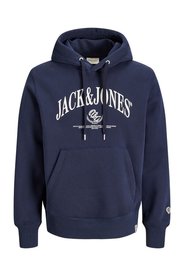 Jack & Jones Sweatshirt relaxed com capuz azul