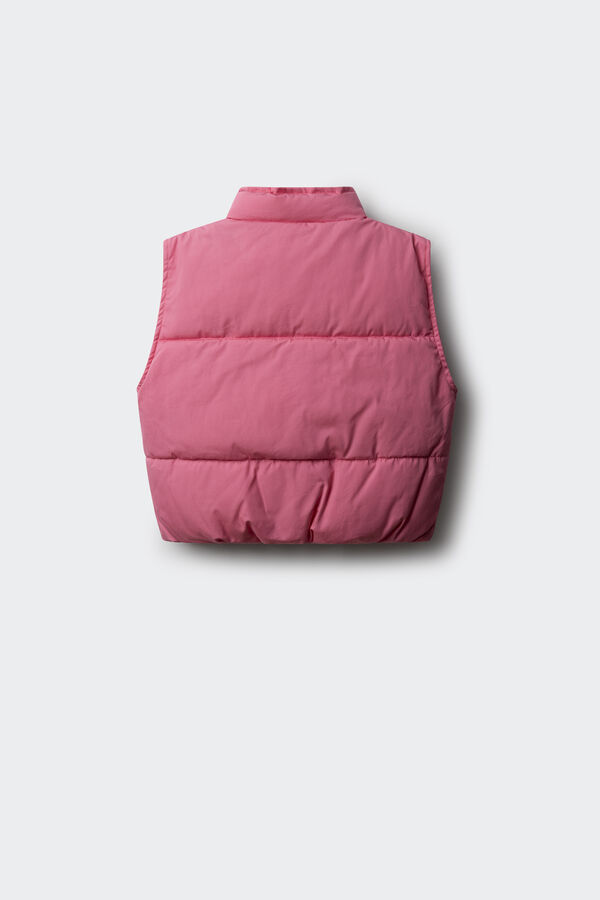 Springfield Kids Colete acolchoado para menina rosa