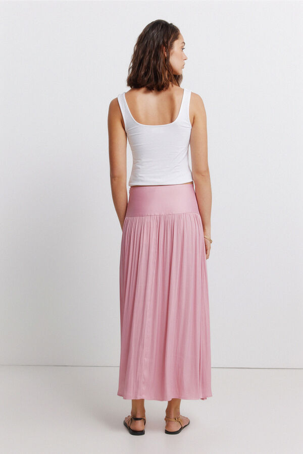 Springfield Saia midi plissada rosa