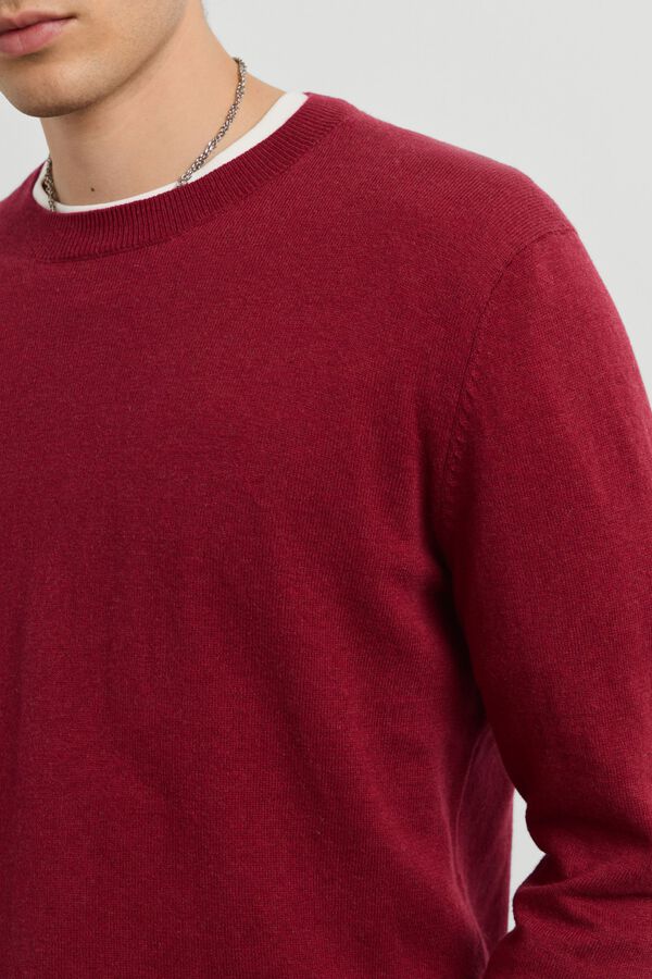 Pepe Jeans Camisola de gola redonda vermelho
