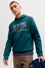 Jack & Jones Sweatshirt de capuz regular fit azul