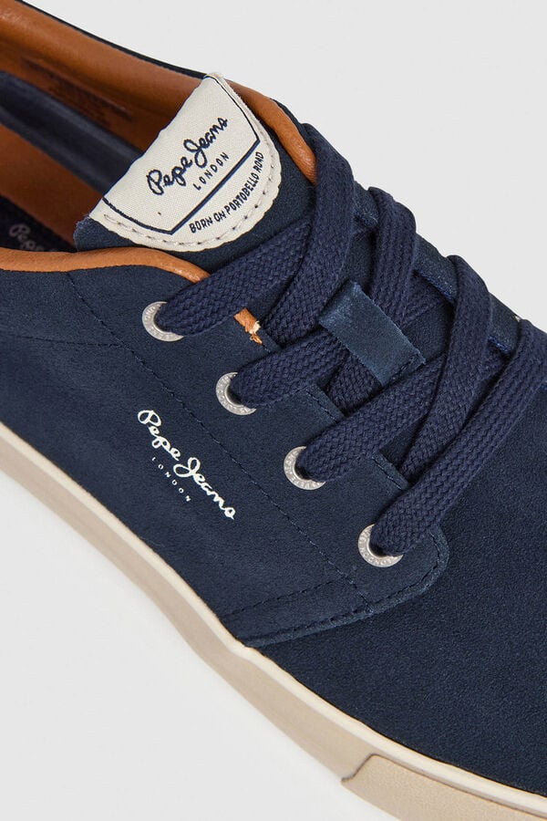 Pepe Jeans Tênis de Camurça azul