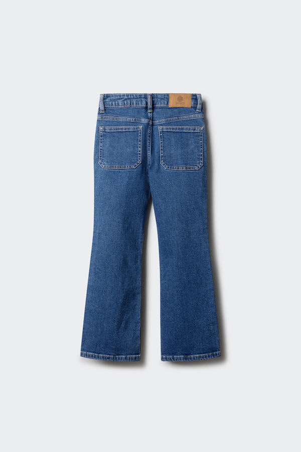 Springfield Kids Jeans bootcut para menina azul