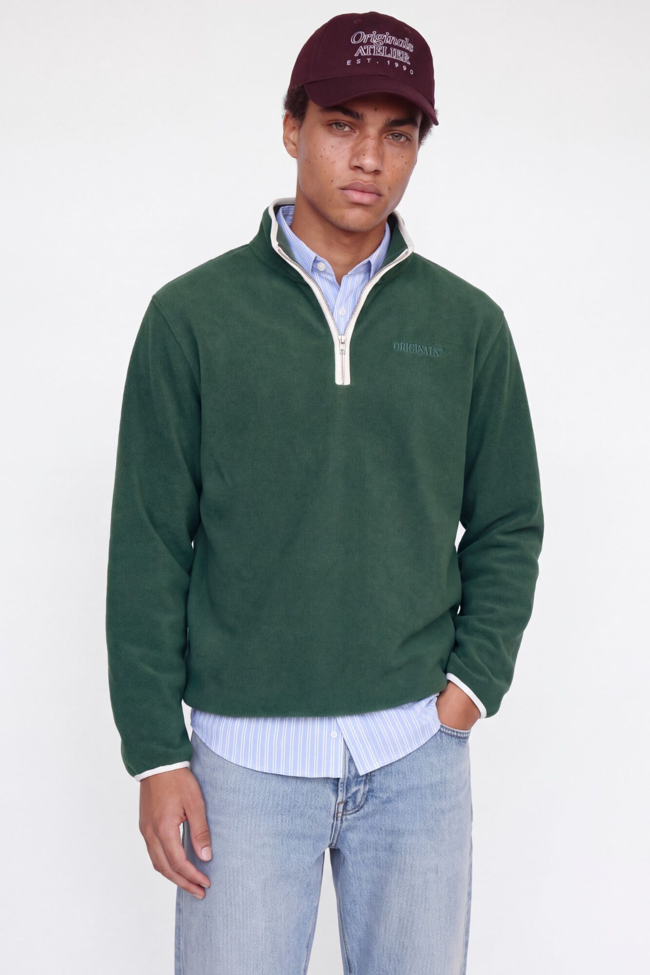 Jack & Jones Casaco polar com fecho de correr a meio