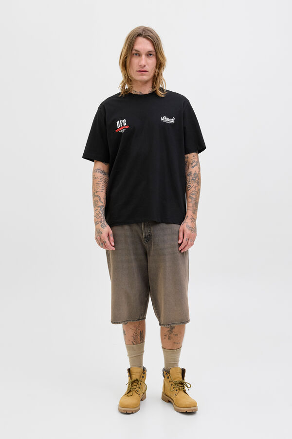 Jack & Jones T-shirt com estampa nas costas preto