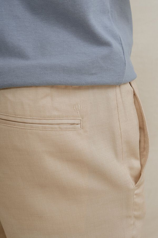 Celopman Cal&ccedil;as de vestir casuais bege