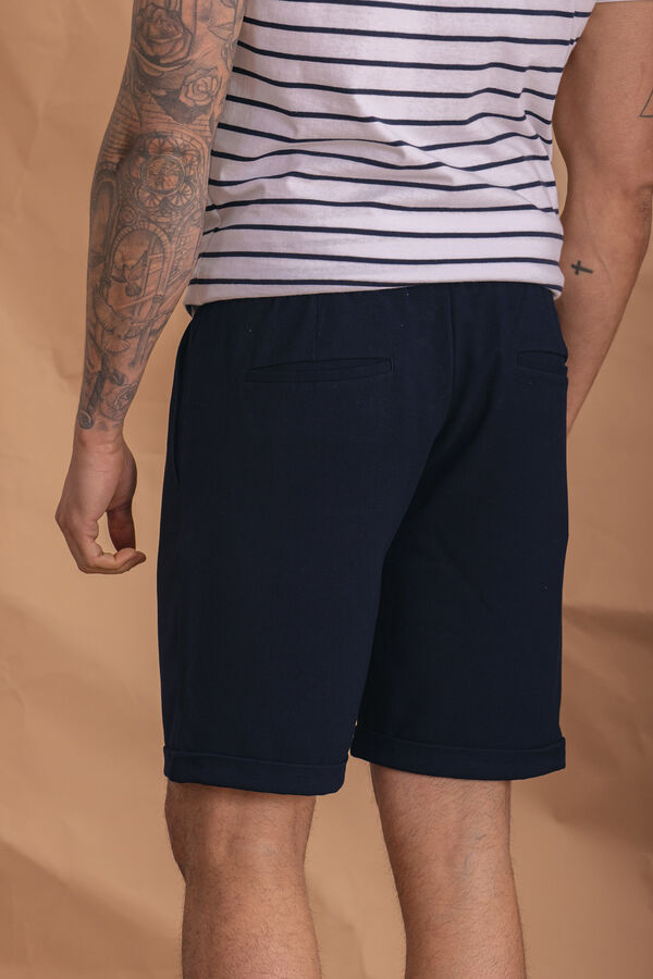 Celopman Bermuda Casual Azul Marinho azul