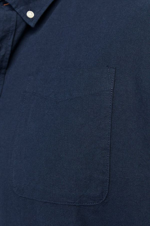Jack & Jones PLUS Camisa Oxford de manga comprida azul