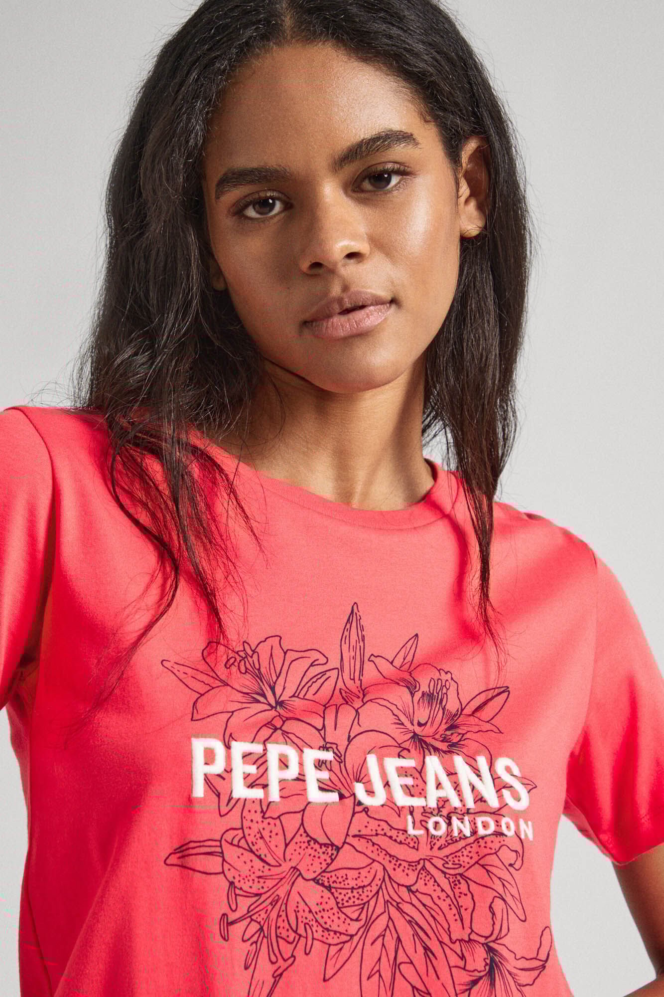 Camiseta Algodon Estampada Tops y camisetas de mujer Cortefiel