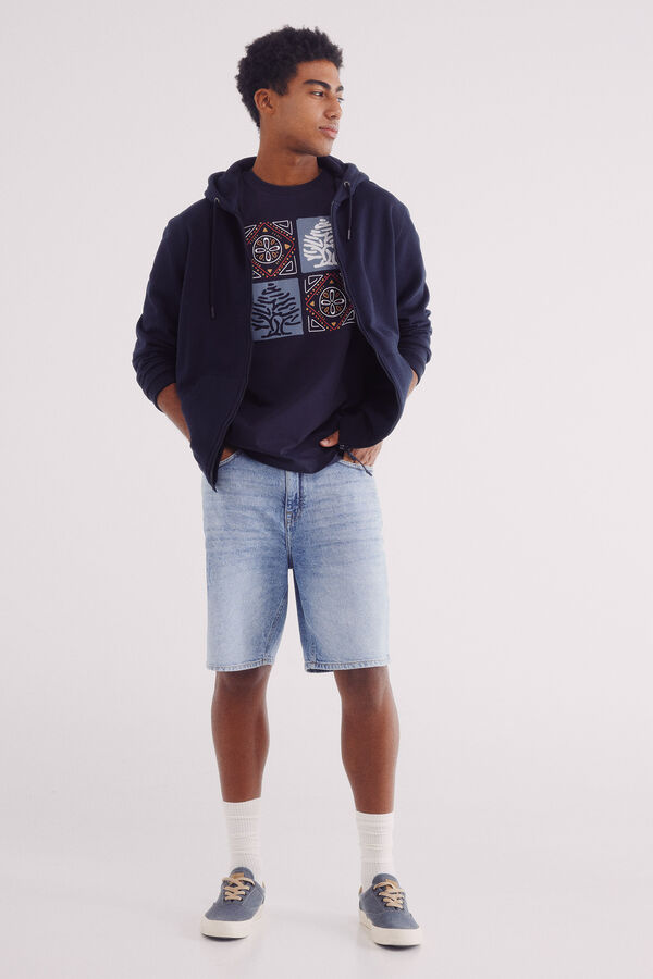 Springfield Ethnic tree t-shirt blue
