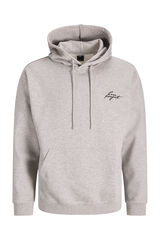 Jack & Jones Sweatshirt com capuz em felpa suave cinzento