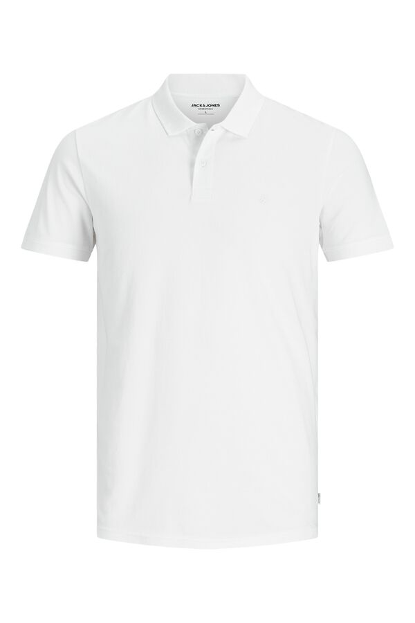 Jack & Jones Polo piqu&eacute; slim branco