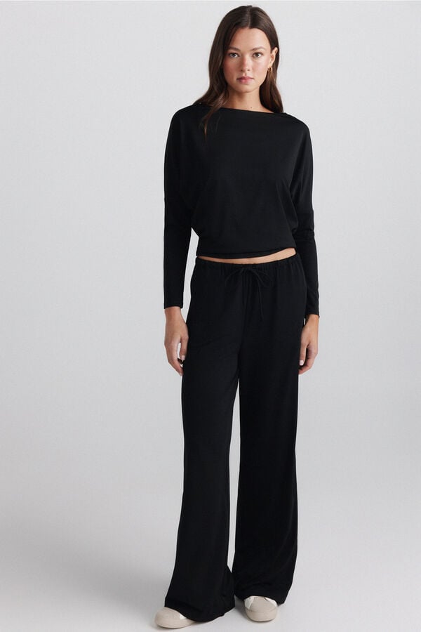 Springfield Batwing long sleeve T-shirt black