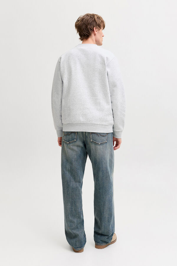 Jack & Jones Sweatshirt gola redonda em felpa branco