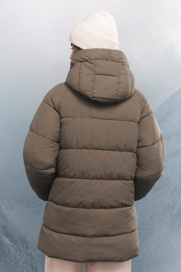 Springfield Casaco acolchoada repelente à água Sorona Aura Caqui escuro