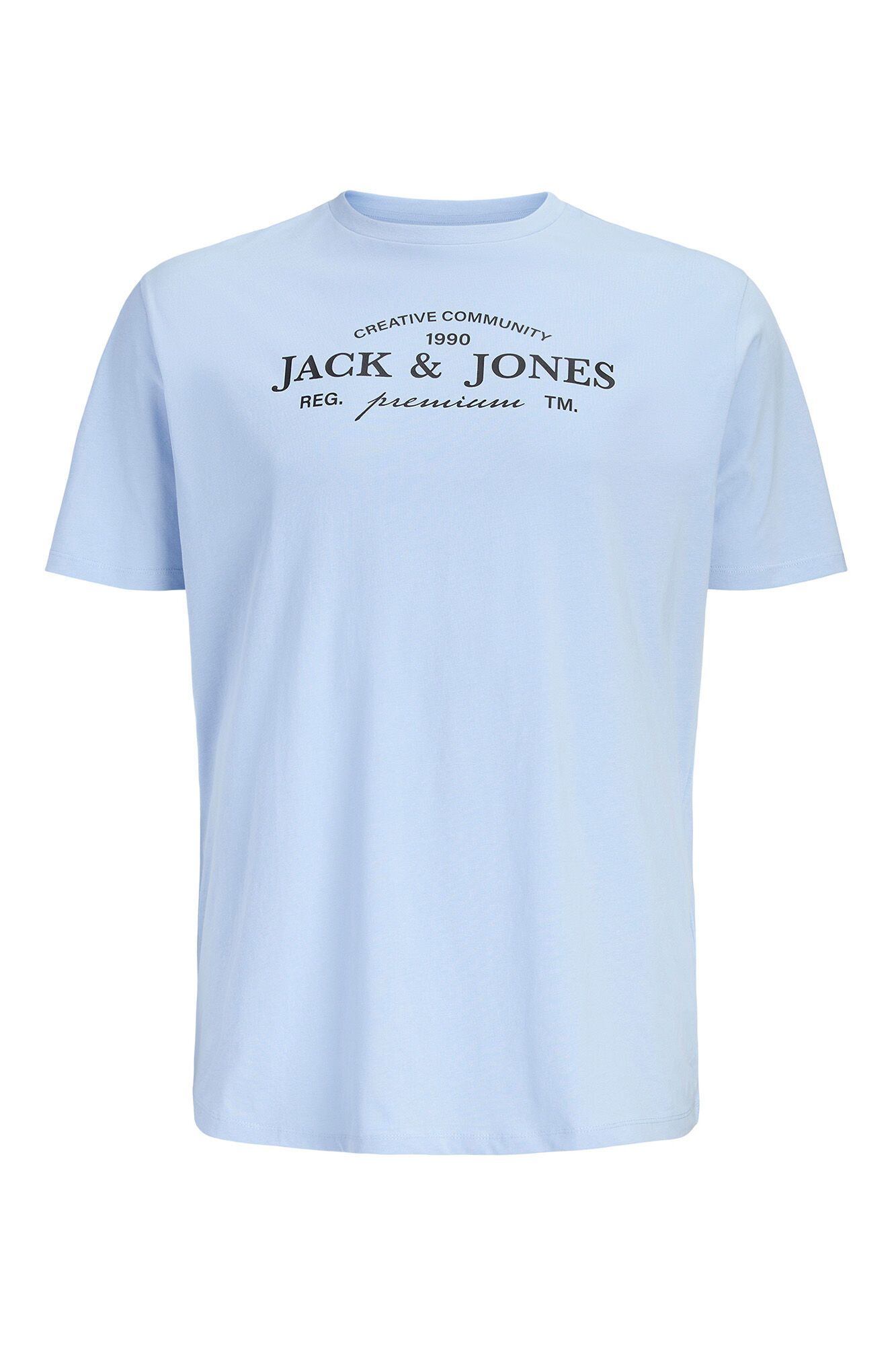 Jack & Jones PLUS T-shirt manga curta em algod&atilde;o