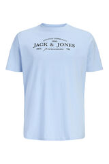 Jack & Jones PLUS T-shirt manga curta em algod&atilde;o azul