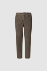 Pepe Jeans Calças de veludo cotelê slim com cinco bolsos castanho