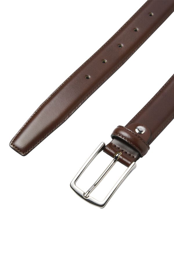 Jack & Jones Cinto 100% pele castanho